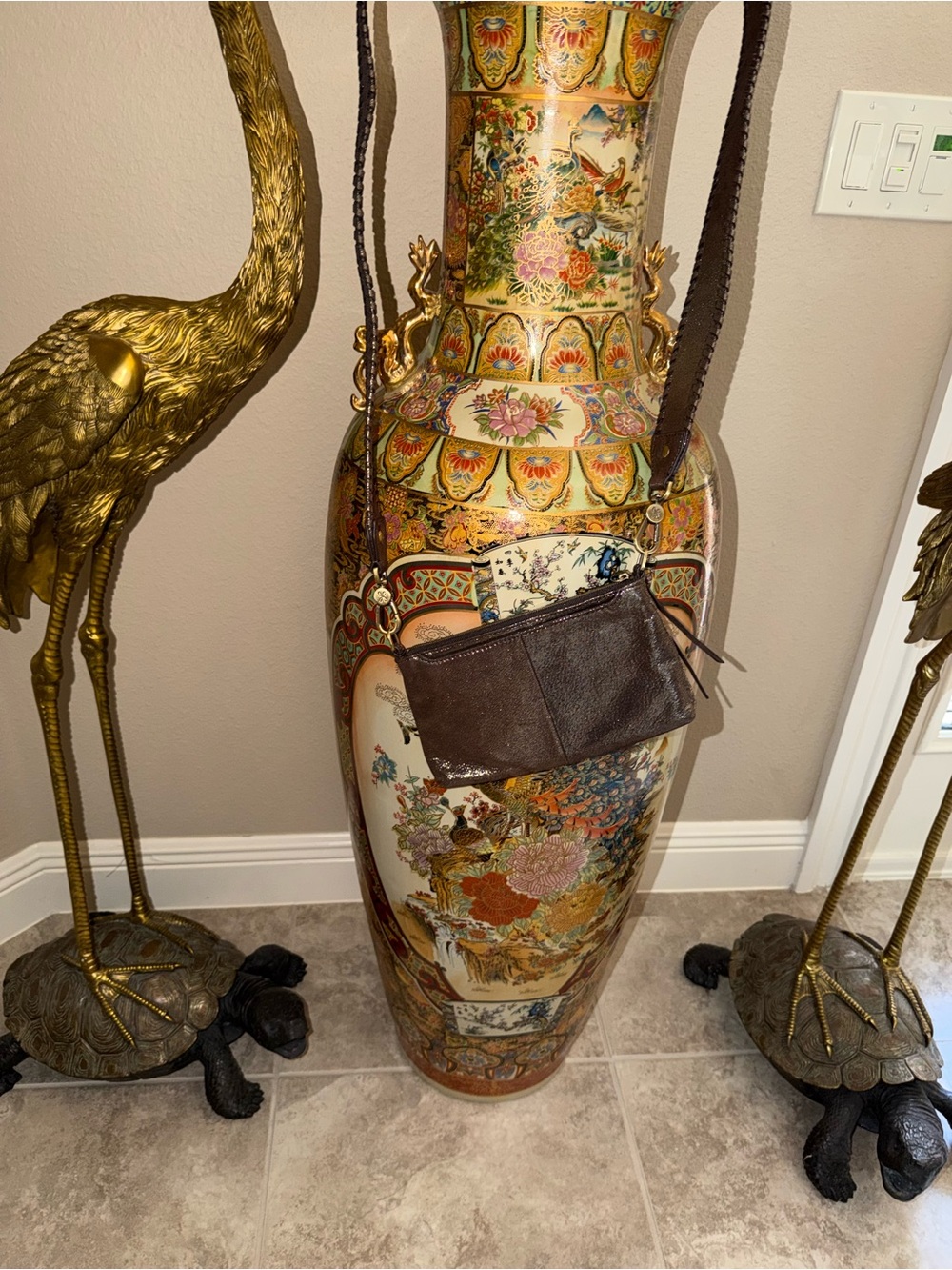 Hobo metallic bronze handbag